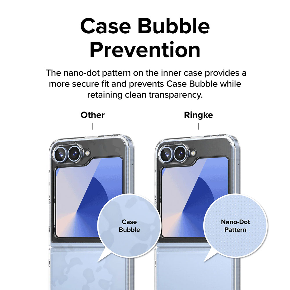 Picture of Samsung Galaxy Z Flip 6 Case | Ringke Fusion Protection Case with Strap Hole for Samsung Galaxy Z Flip 6 (Clear)