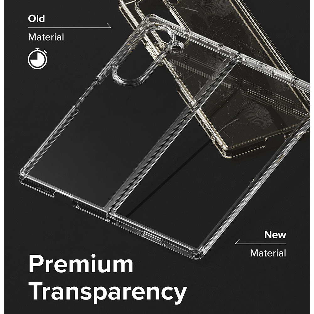 Picture of Samsung Galaxy Z Fold 6 Case | Ringke Fusion Protection Case with Strap Hole for Samsung Galaxy Z Fold 6 (Clear)