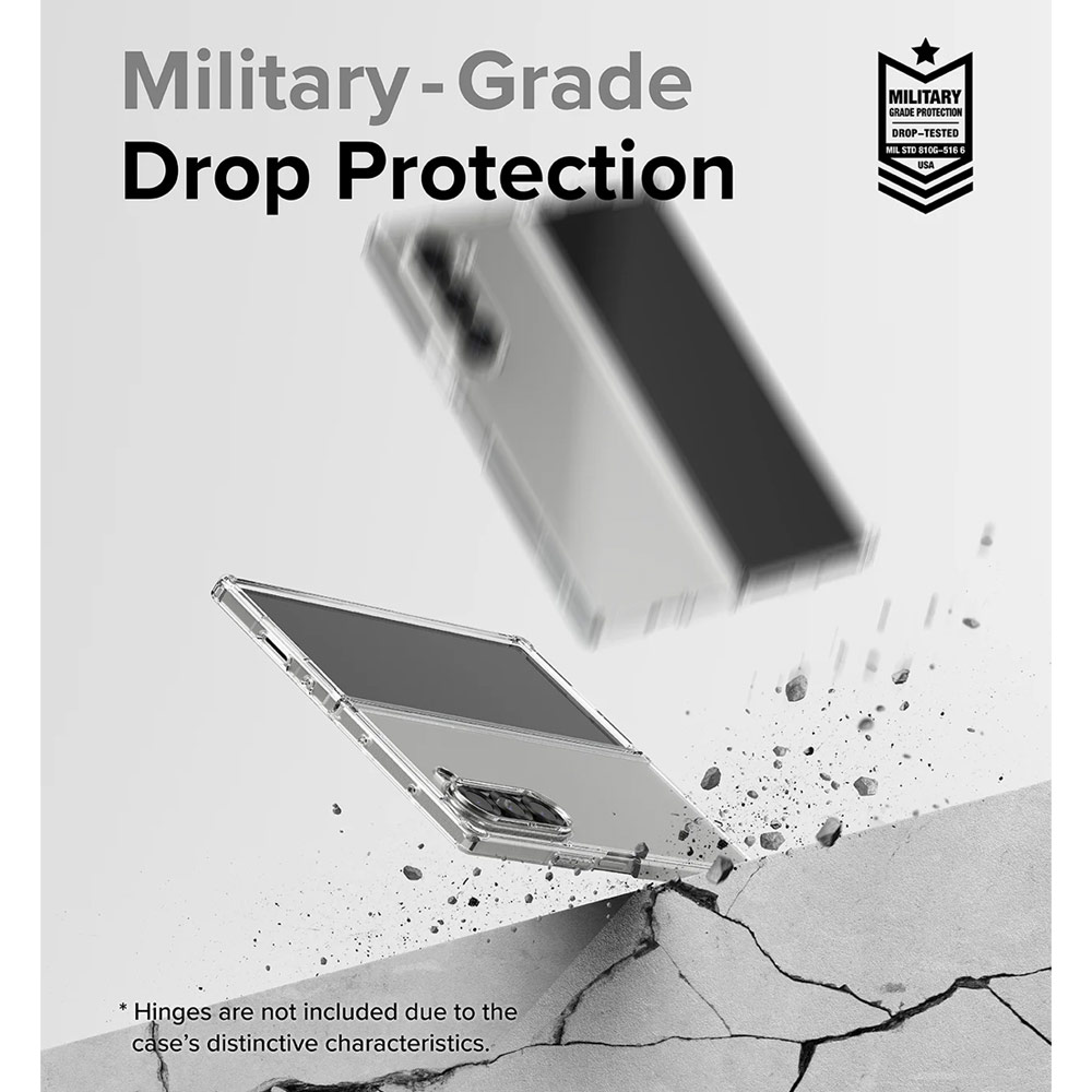 Picture of Samsung Galaxy Z Fold 6 Case | Ringke Fusion Protection Case with Strap Hole for Samsung Galaxy Z Fold 6 (Clear)