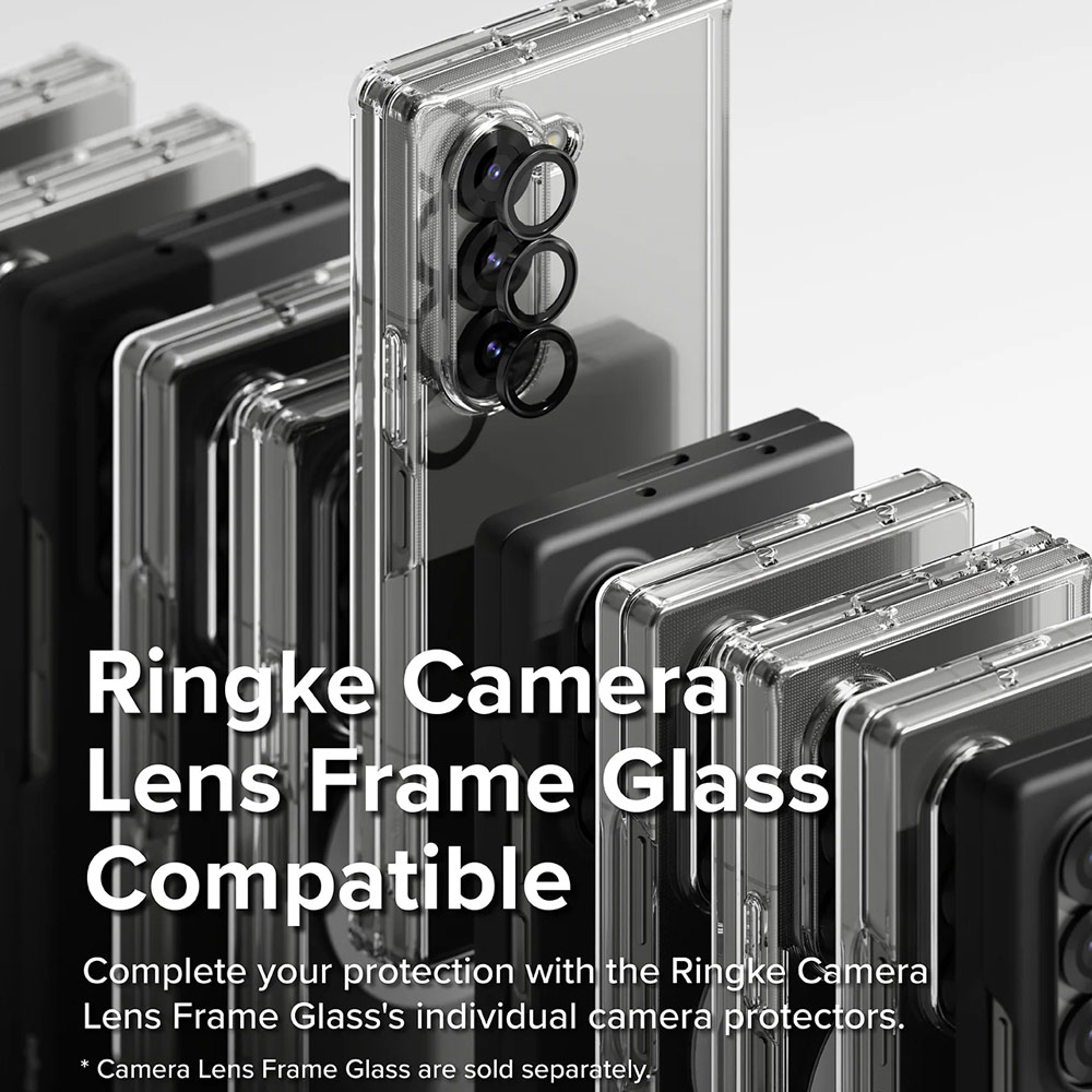 Picture of Samsung Galaxy Z Fold 6 Case | Ringke Fusion Protection Case with Strap Hole for Samsung Galaxy Z Fold 6 (Clear)