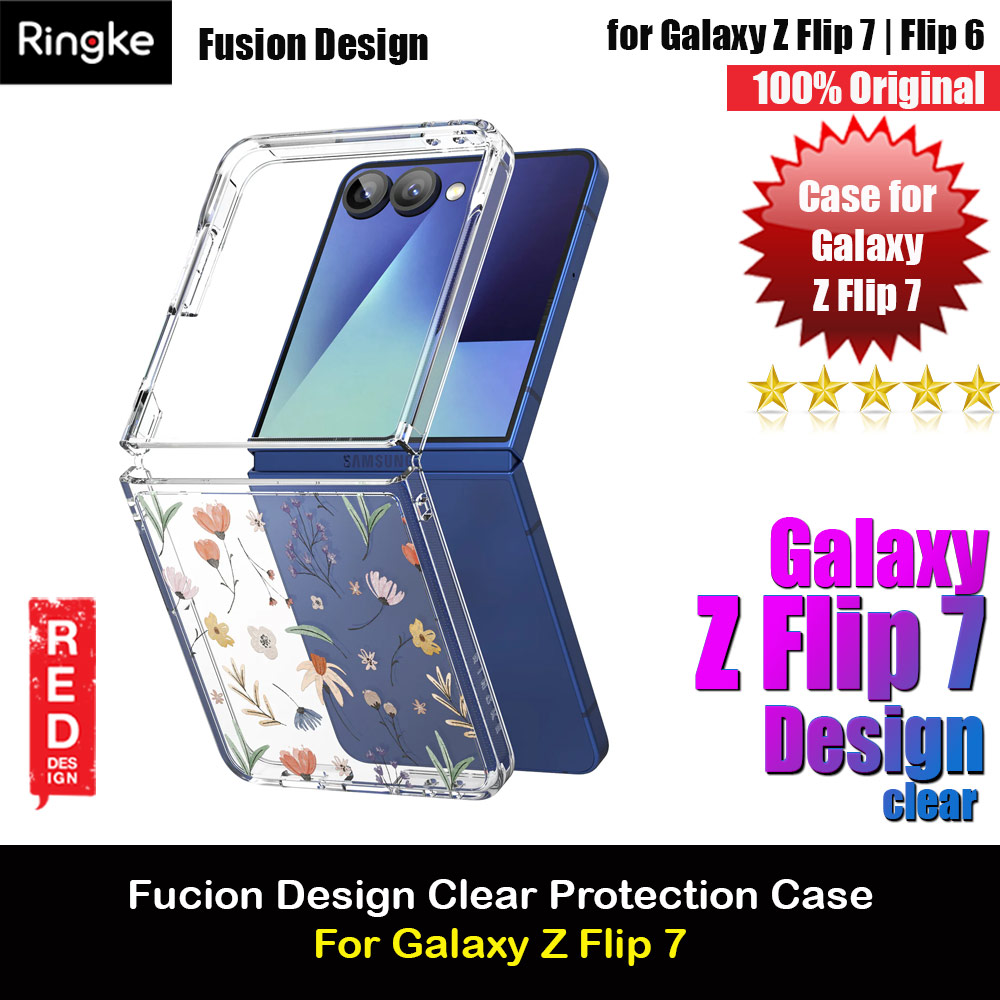 Picture of Ringke Fusion Design Protection Case with Strap Hole for Samsung Galaxy Z Flip 7 (Dry Flowers) Samsung Galaxy Z Flip 7- Samsung Galaxy Z Flip 7 Cases, Samsung Galaxy Z Flip 7 Covers, iPad Cases and a wide selection of Samsung Galaxy Z Flip 7 Accessories in Malaysia, Sabah, Sarawak and Singapore 