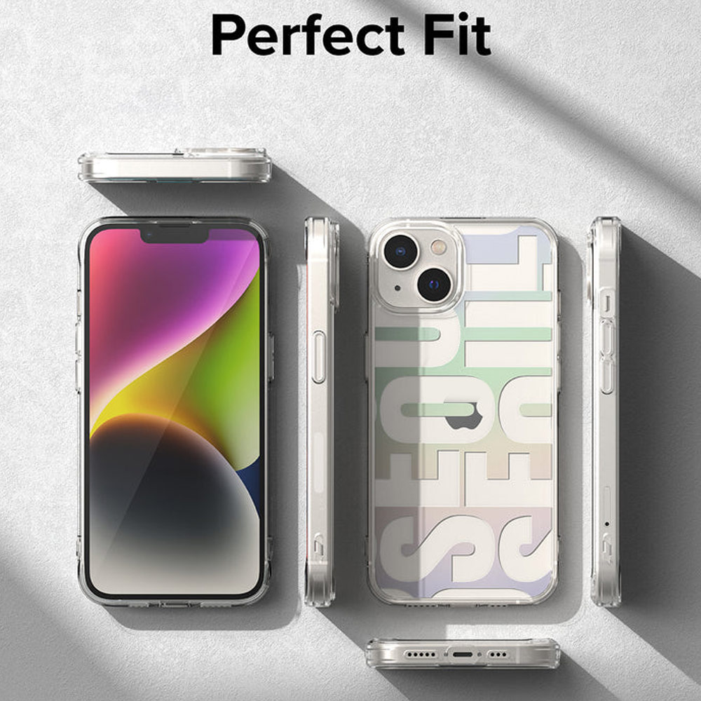 Picture of Apple iPhone 14 6.1 Case | Ringke Fusion Design Female Modern Women Girl Trendy Design Slim Drop Protection Case for iPhone 14 6.1 (Seoul)