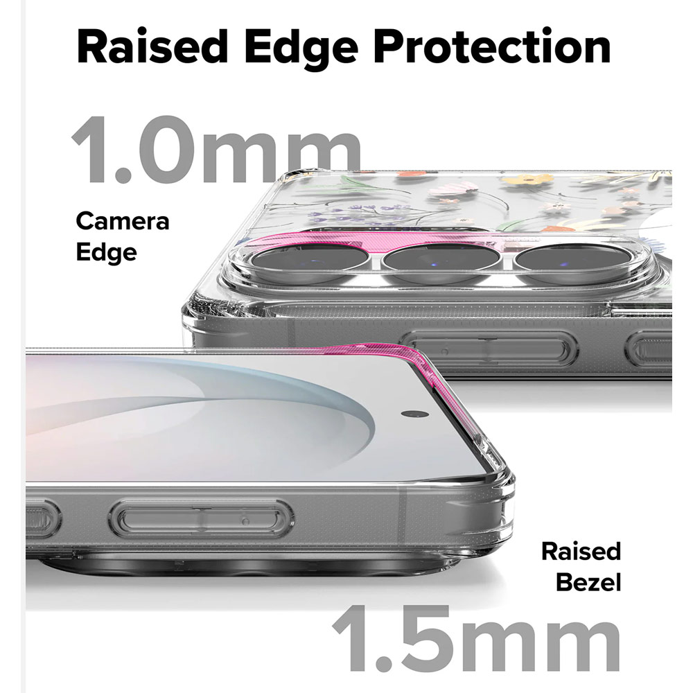 Picture of Samsung Galaxy S26 Ultra Case | Ringke Fusion Design Magnetic Transparent Protection Case for Samsung Galaxy S26 Ultra (Dry Flower)