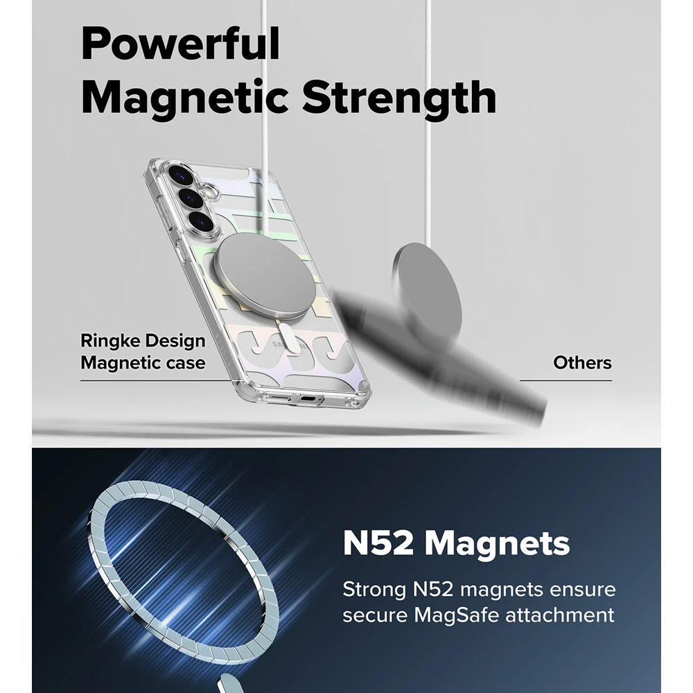 Picture of Samsung Galaxy S26 Case | Ringke Fusion Design Magnetic Transparent Protection Case for Samsung Galaxy S26 (Seoul)