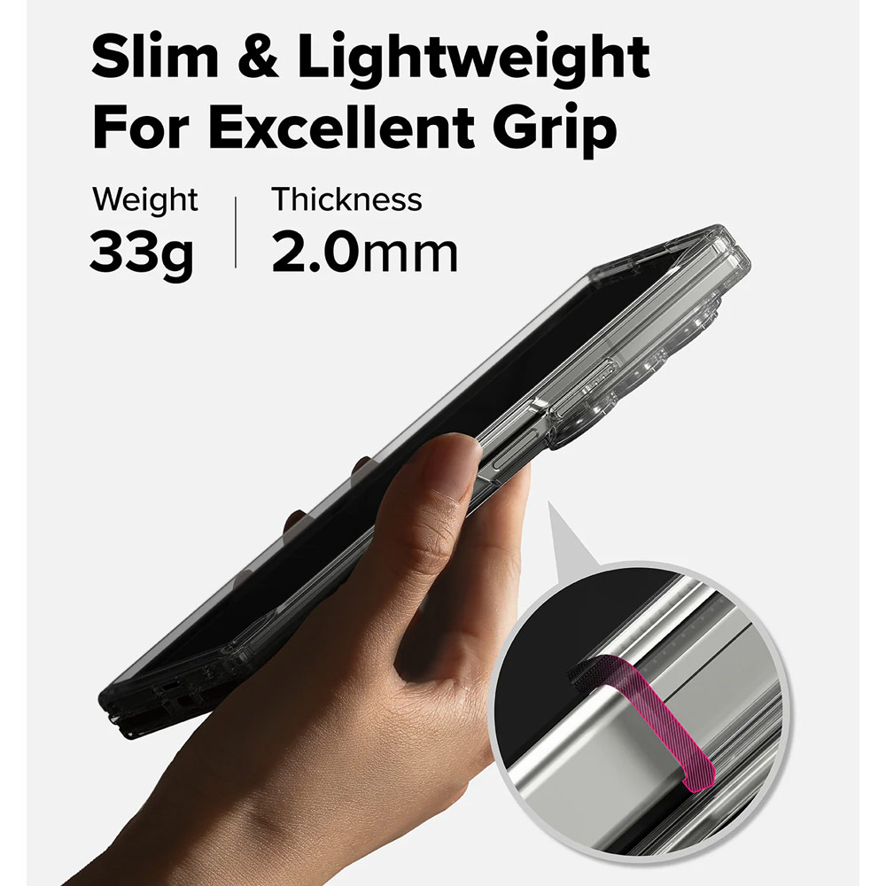 Picture of Samsung Galaxy Z Fold 7 Case | Ringke Fusion Design Protection Case with Strap Hole for Samsung Galaxy Z Fold 7 (Dry Flower)