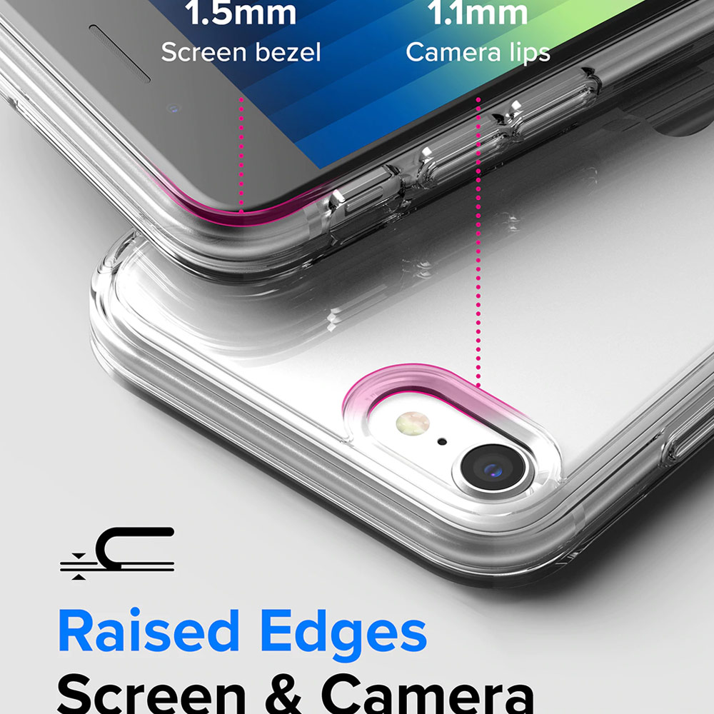 Picture of Apple iPhone 7 4.7 Case | Ringke Fusion Edge Drop Protection Case for iPhone SE 2020 2022 iPhone 7 iPhone 8 Case (Matte)