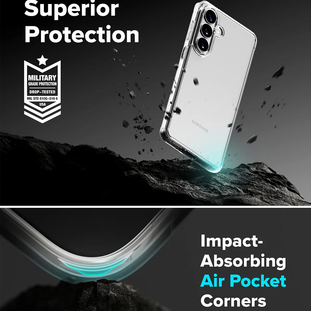 Picture of Samsung Galaxy S26 Case | Ringke Fusion Transparent Protection Case for Samsung Galaxy S26 (Clear)