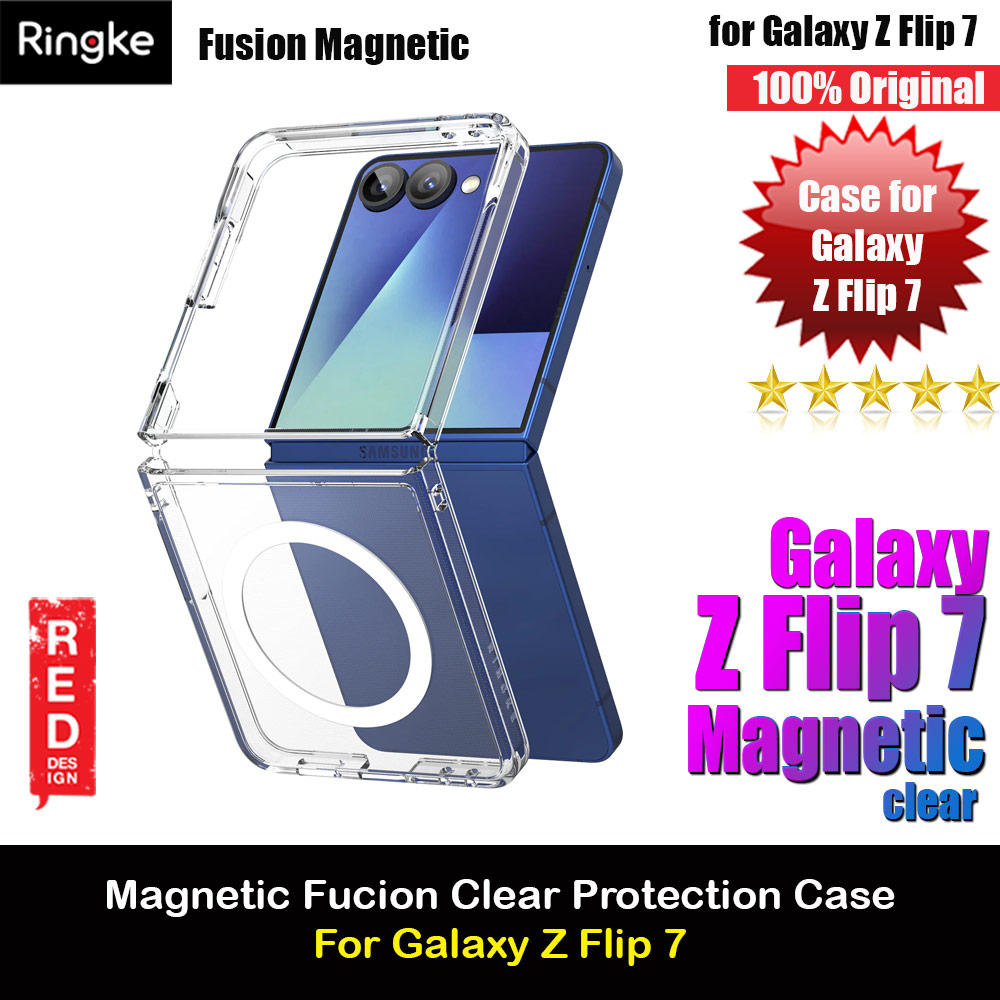 Picture of Ringke Fusion Magnetic Protection Case with Strap Hole for Samsung Galaxy Z Flip 7 (Clear) Samsung Galaxy Z Flip 7- Samsung Galaxy Z Flip 7 Cases, Samsung Galaxy Z Flip 7 Covers, iPad Cases and a wide selection of Samsung Galaxy Z Flip 7 Accessories in Malaysia, Sabah, Sarawak and Singapore 