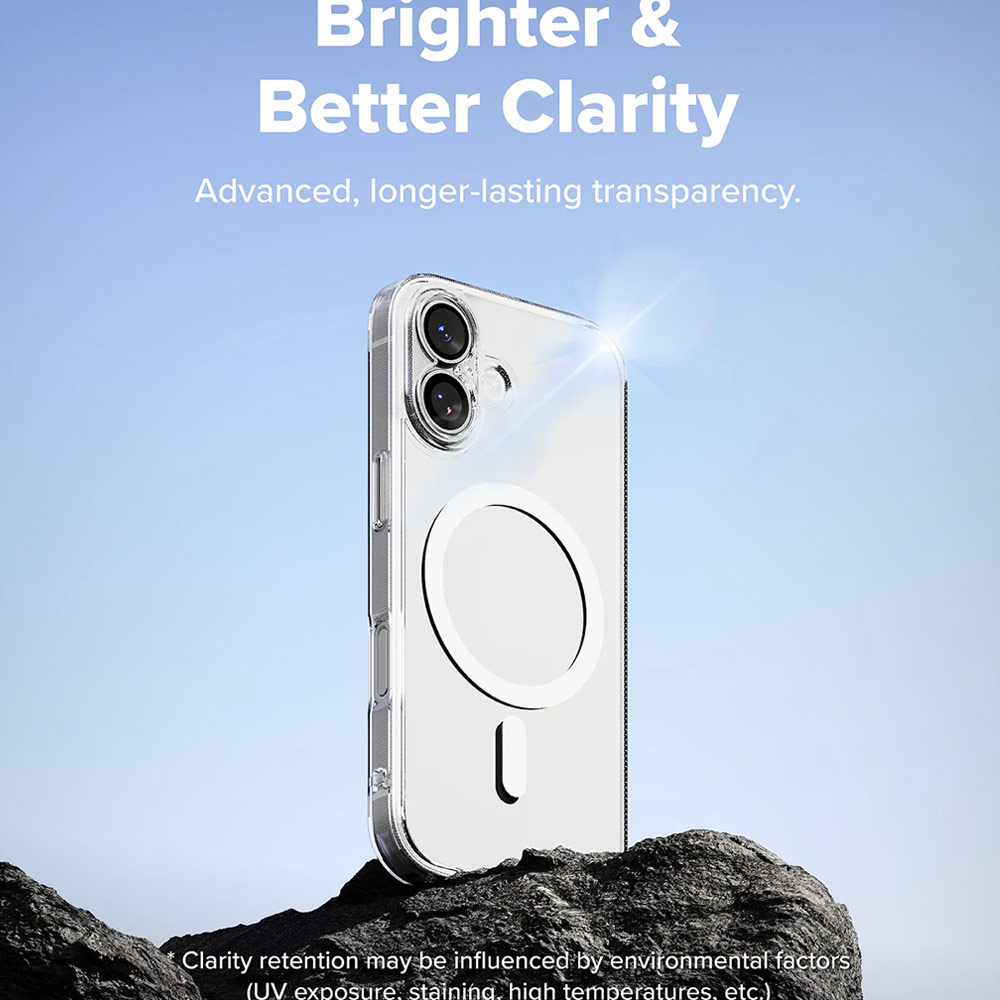 Picture of Apple iPhone 17 6.3 Case | Ringke Fusion Magnetic Slim Drop Protection Case Magsafe Compatible for  iPhone 17 6.3 (Clear)