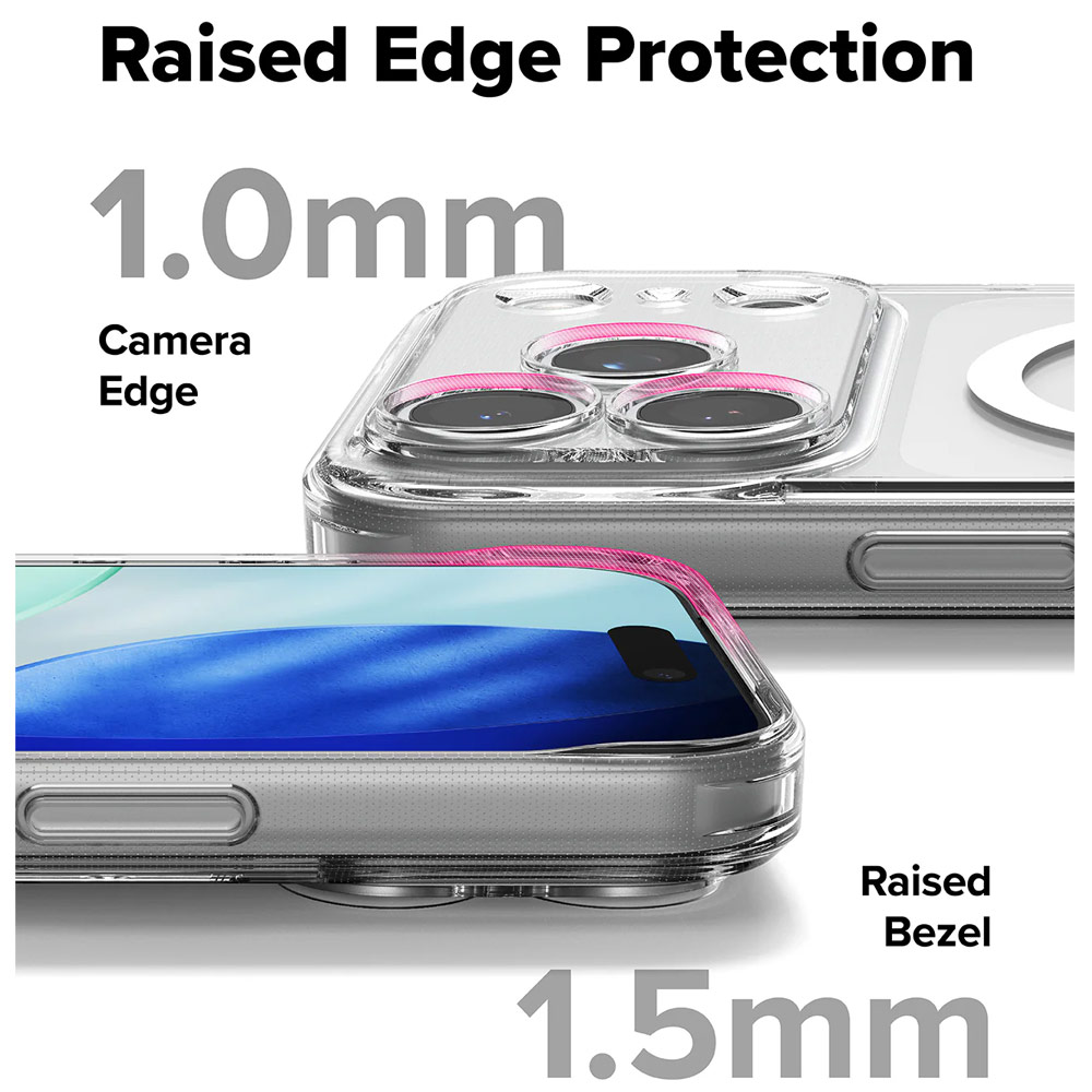 Picture of Apple iPhone 17 Pro 6.3 Case | Ringke Fusion Magnetic Slim Drop Protection Case Magsafe Compatible for  iPhone 17 Pro 6.3 (Clear)
