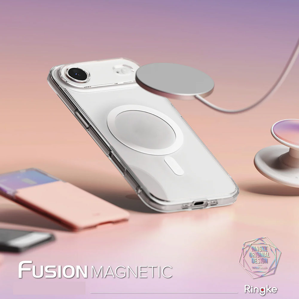 Picture of Apple iPhone Air 6.5 Case | Ringke Fusion Magnetic Slim Drop Protection Case Magsafe Compatible for iPhone Air 6.5 (Clear)
