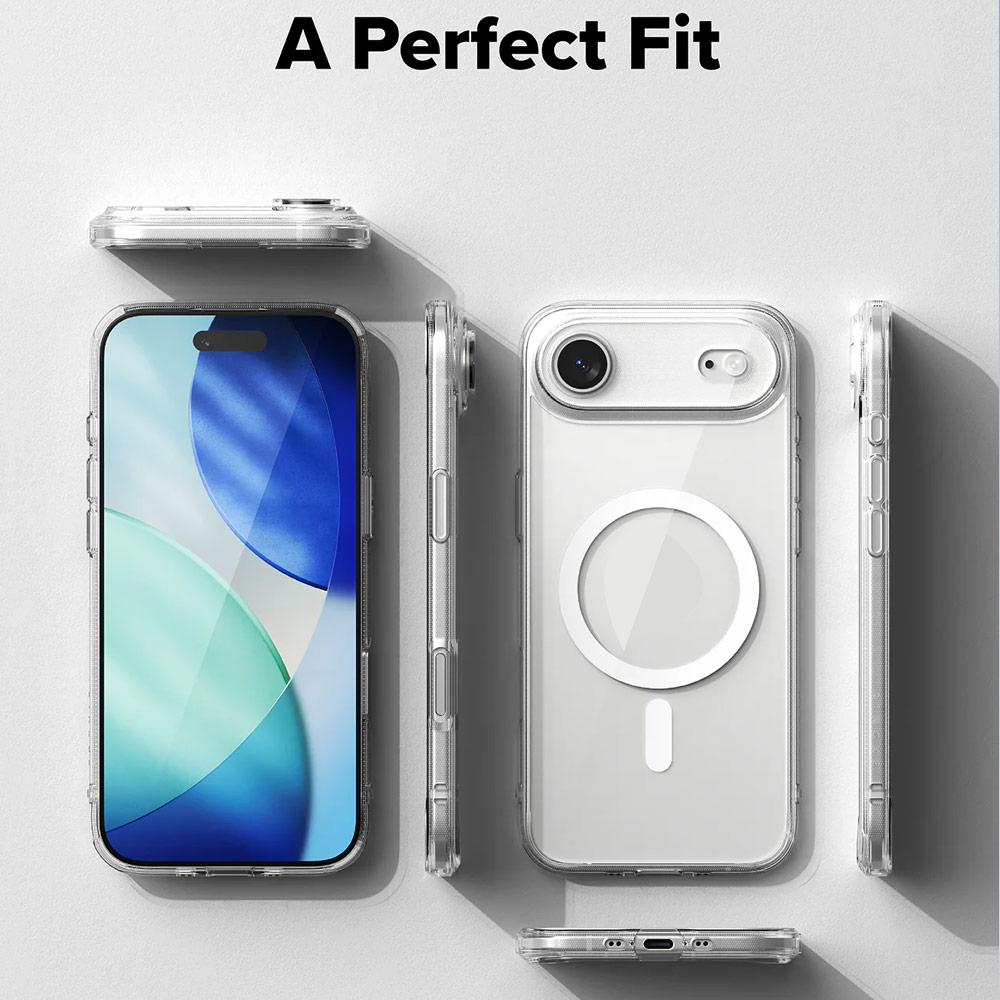 Picture of Apple iPhone Air 6.5 Case | Ringke Fusion Magnetic Slim Drop Protection Case Magsafe Compatible for iPhone Air 6.5 (Clear)