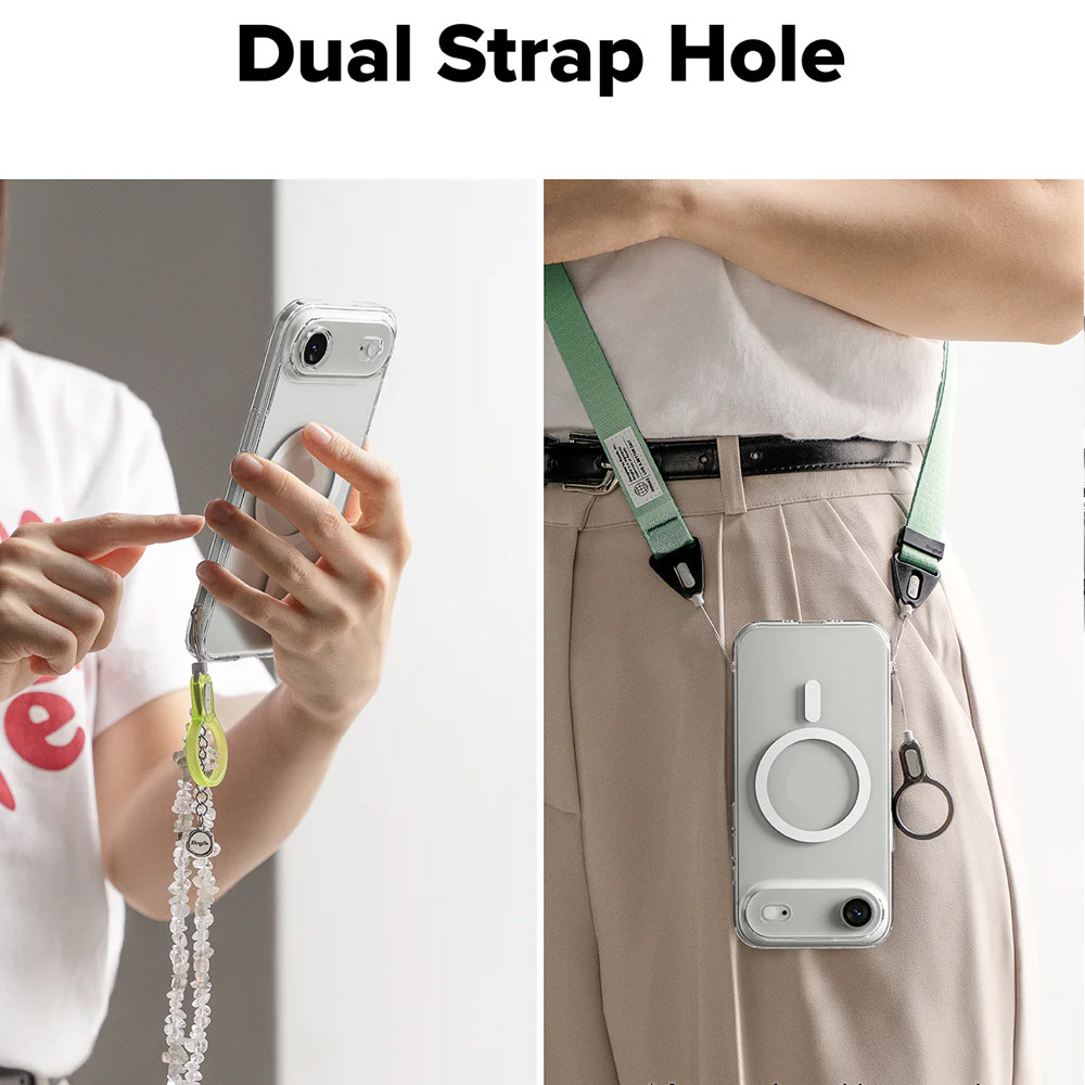 Picture of Apple iPhone Air 6.5 Case | Ringke Fusion Magnetic Slim Drop Protection Case Magsafe Compatible for  iPhone Air 6.5 (Clear)