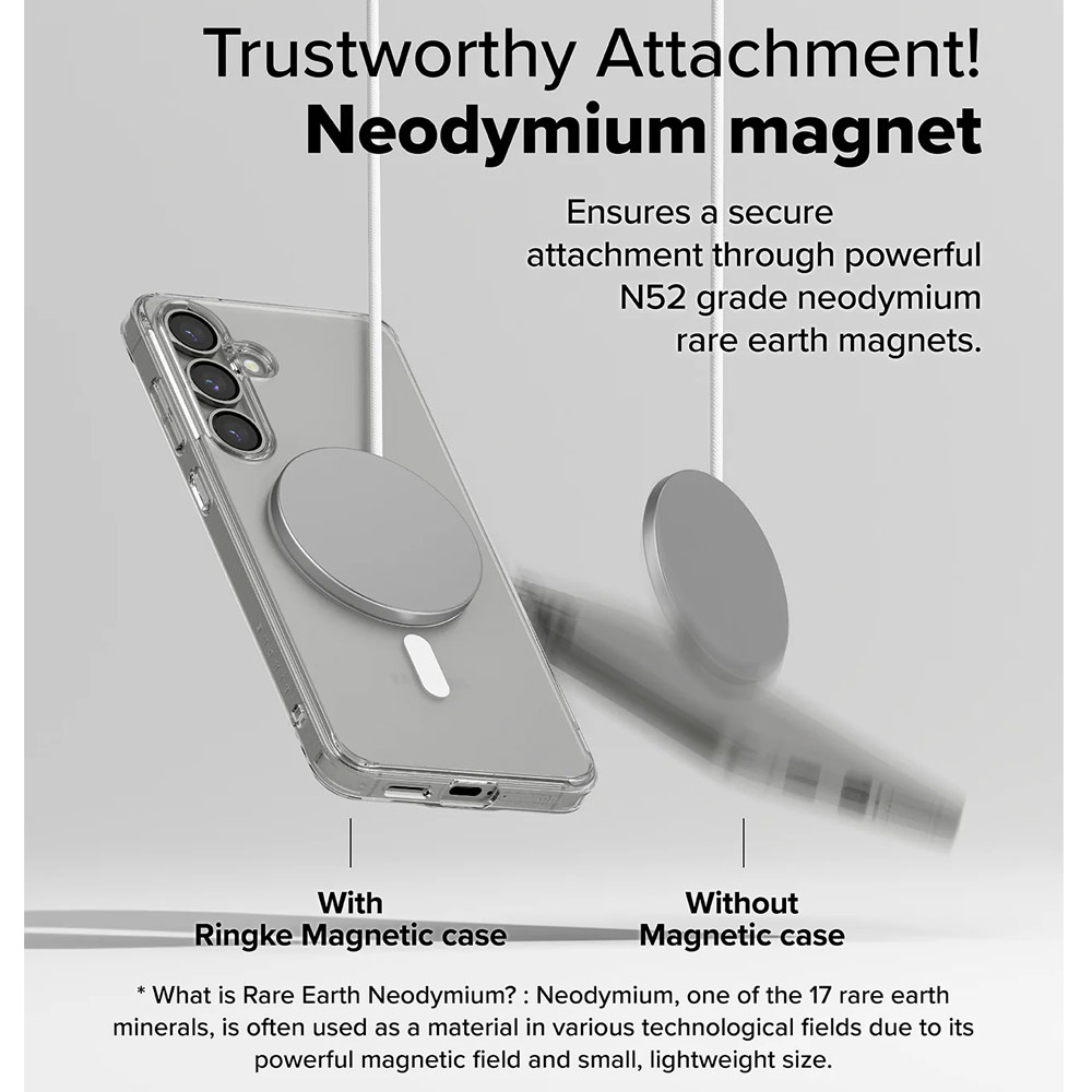 Picture of Samsung Galaxy S25 Case | Ringke Fusion Magnetic Transparent Protection Case for Samsung Galaxy S25(Matte)