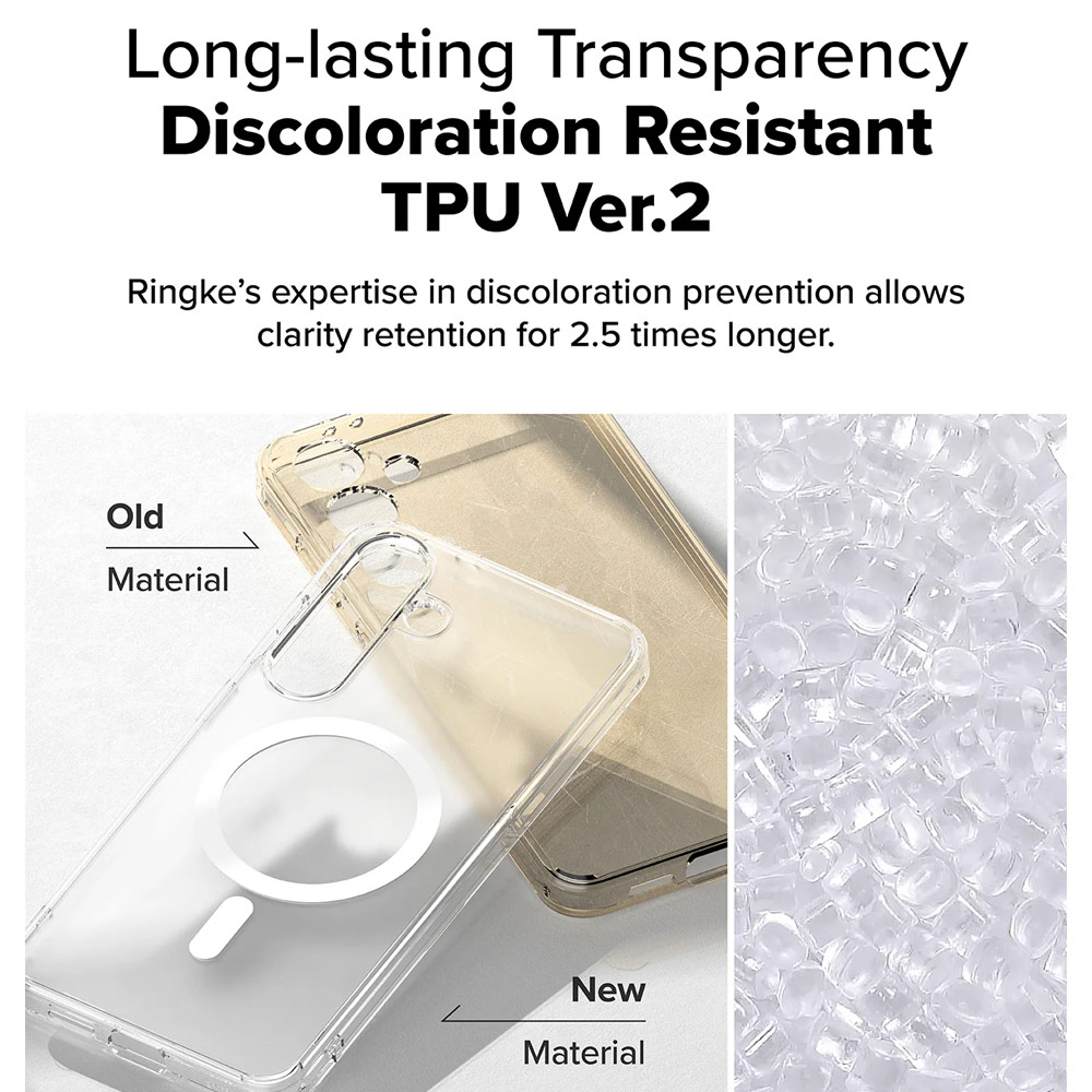 Picture of Samsung Galaxy S25 Case | Ringke Fusion Magnetic Transparent Protection Case for Samsung Galaxy S25(Matte)