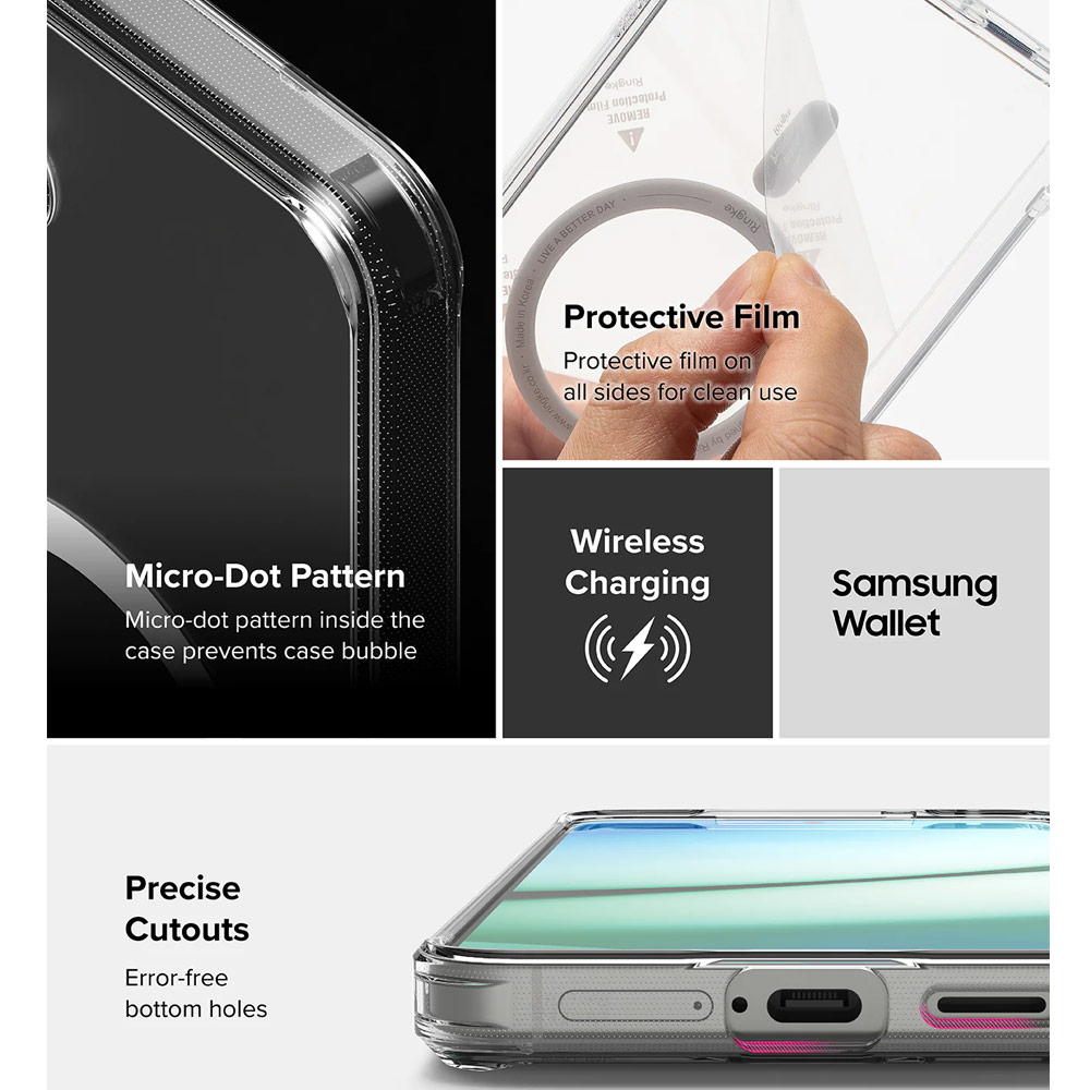 Picture of Samsung Galaxy S25 Case | Ringke Fusion Magnetic Transparent Protection Case for Samsung Galaxy S25(Matte)