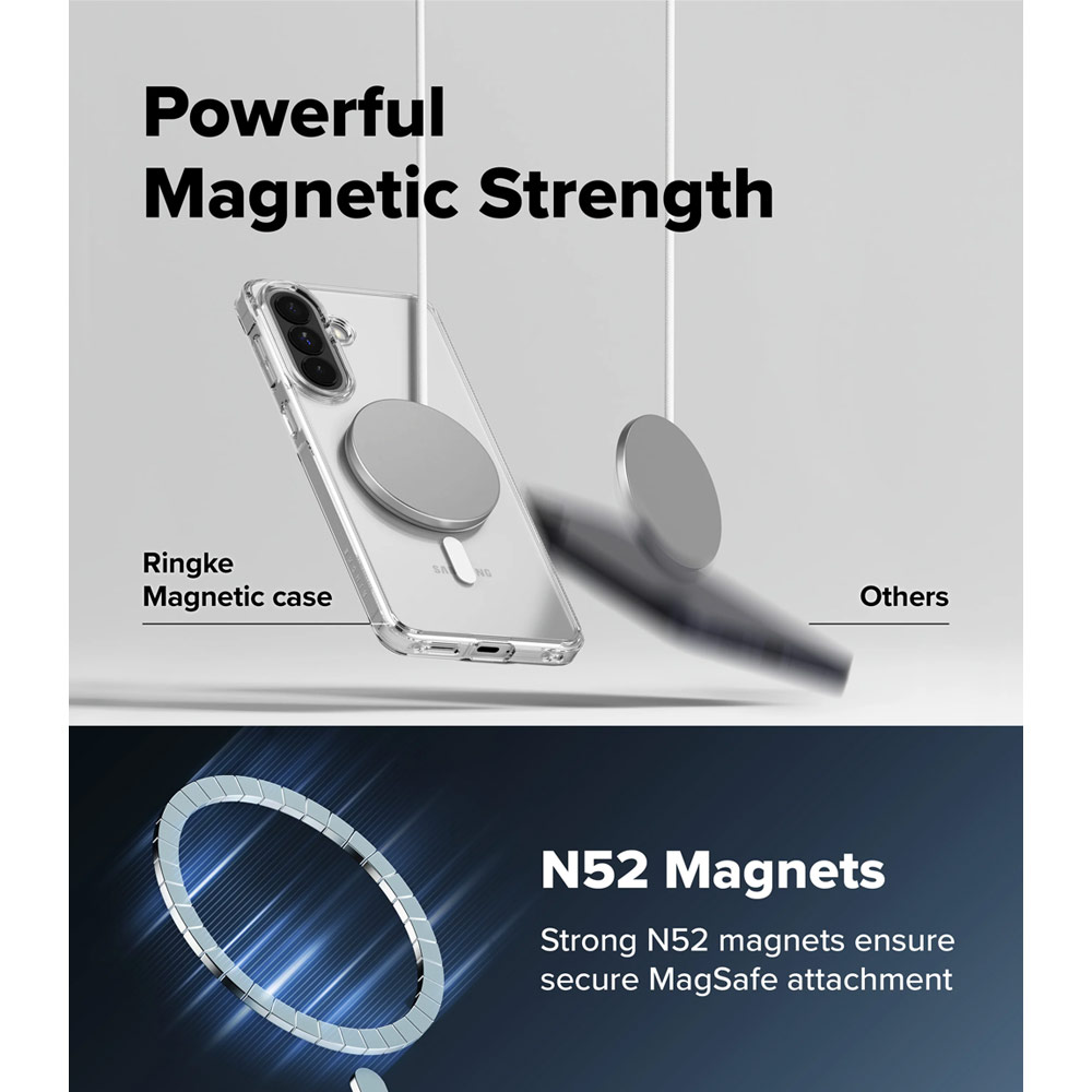 Picture of Samsung Galaxy A57 Case | Ringke Fusion Magnetic Transparent Hybrid Protection Case for Samsung Galaxy A57 (Matte)