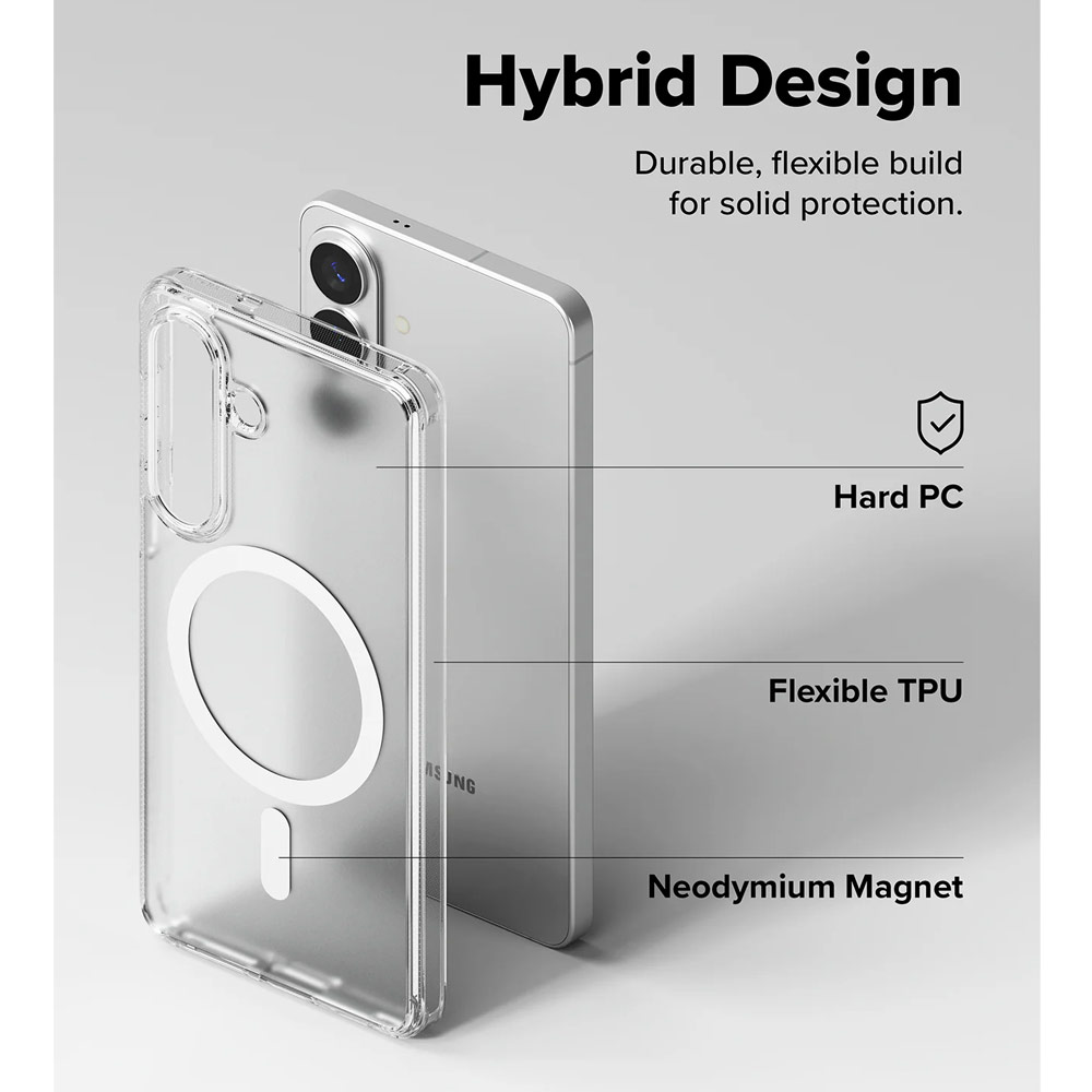 Picture of Samsung Galaxy S26 Case | Ringke Fusion Magnetic Transparent Protection Case for Samsung Galaxy S26 (Matte)