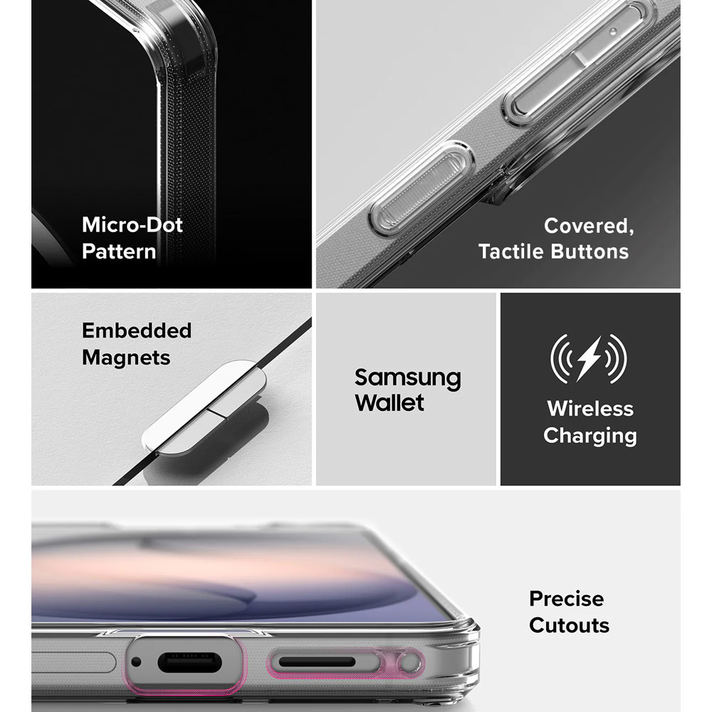 Picture of Samsung Galaxy S26 Plus Case | Ringke Fusion Magnetic Transparent Protection Case for Samsung Galaxy S26 Plus (Clear)