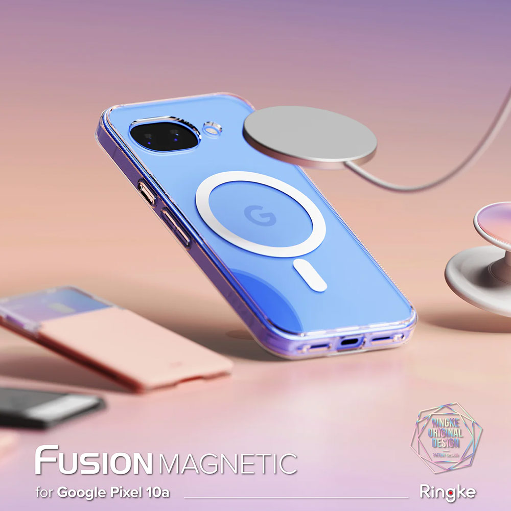 Picture of Google Pixel 10a Case | Ringke Fusion Magnetic Transparent Hybrid Protection Case for Google Pixel 10a (Clear)