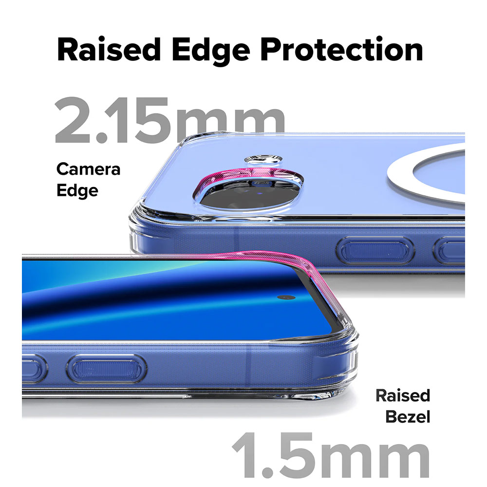 Picture of Google Pixel 10a Case | Ringke Fusion Magnetic Transparent Hybrid Protection Case for Google Pixel 10a (Clear)