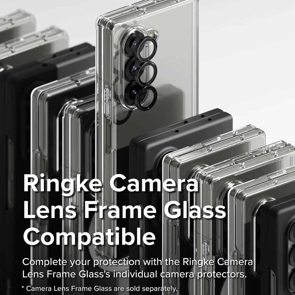 Picture of Samsung Galaxy Z Fold 6 Case | Ringke Fusion Magnetic Protection Case with Strap Hole for Samsung Galaxy Z Fold 6 (Clear)