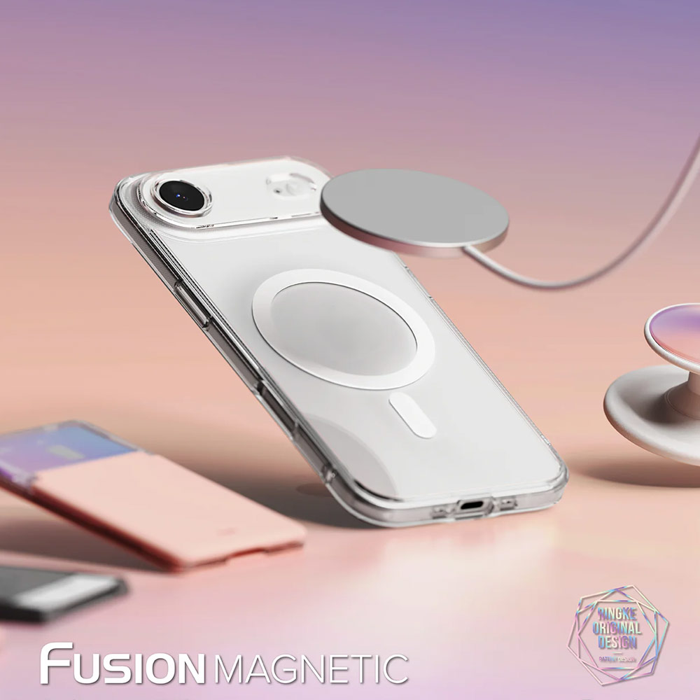Picture of Apple iPhone Air 6.5 Case | Ringke Fusion Magnetic Slim Drop Protection Case Magsafe Compatible for  iPhone 17 Air 6.5 (Matte)