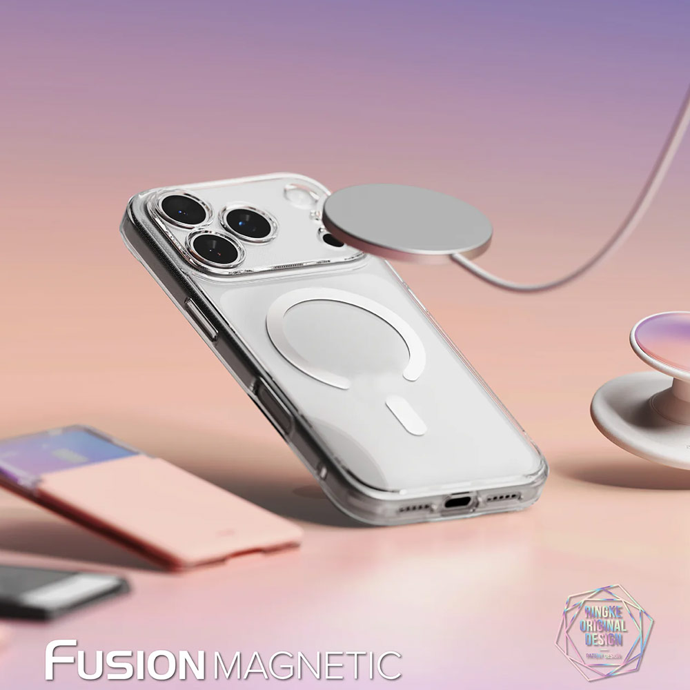 Picture of Apple iPhone 17 Pro 6.3 Case | Ringke Fusion Magnetic Slim Drop Protection Case Magsafe Compatible for  iPhone 17 Pro 6.3 (Matte)