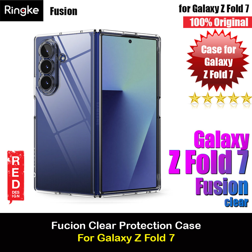 Picture of Ringke Fusion Protection Case with Strap Hole for Samsung Galaxy Z Fold 7 (Clear) Samsung Galaxy Z Fold 7- Samsung Galaxy Z Fold 7 Cases, Samsung Galaxy Z Fold 7 Covers, iPad Cases and a wide selection of Samsung Galaxy Z Fold 7 Accessories in Malaysia, Sabah, Sarawak and Singapore 