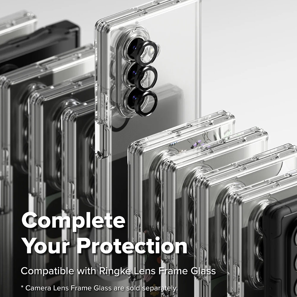 Picture of Samsung Galaxy Z Fold 7 Case | Ringke Fusion Protection Case with Strap Hole for Samsung Galaxy Z Fold 7 (Clear)