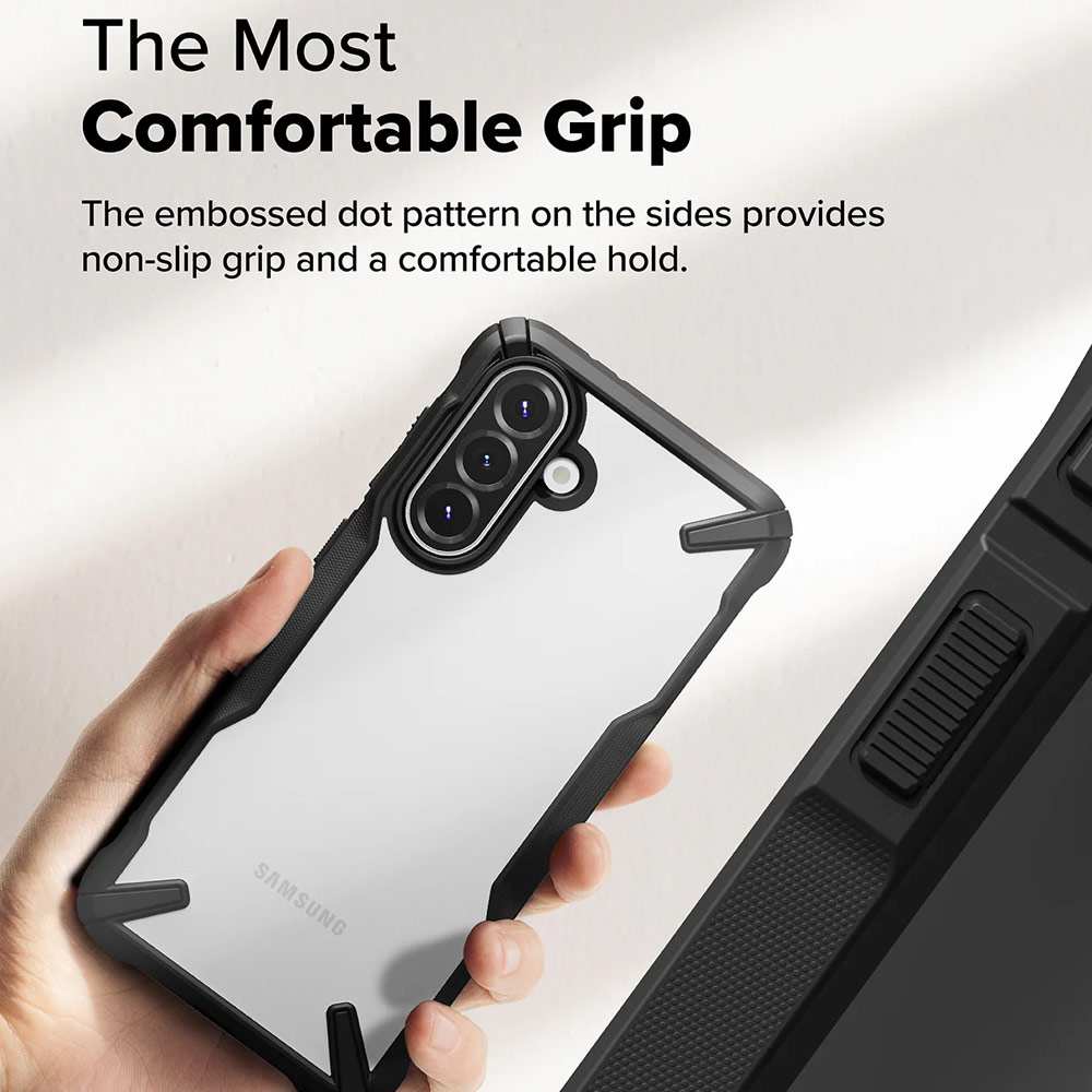 Picture of Samsung Galaxy A36 Case | Ringke Fusion X Bumper Frame Hybrid Protection Case for Samsung Galaxy A36 A56 (Black)