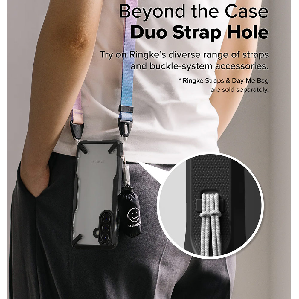 Picture of Samsung Galaxy A36 Case | Ringke Fusion X Bumper Frame Hybrid Protection Case for Samsung Galaxy A36 A56 (Black)