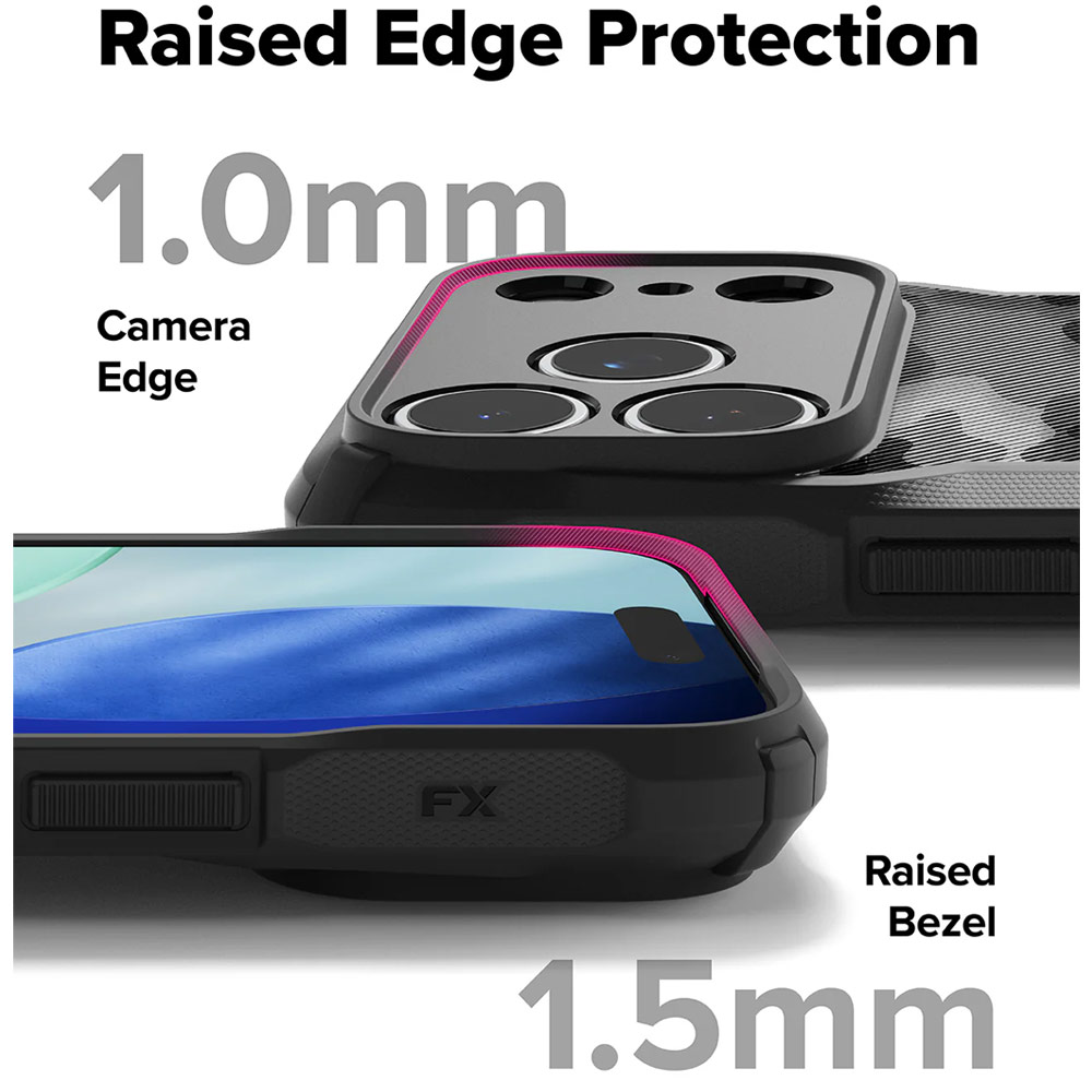 Picture of Apple iPhone 17 Pro 6.3 Case | Ringke Fusion X Rugged Bumper Drop Protection Case for iPhone 17 Pro 6.3 (Camo Black)