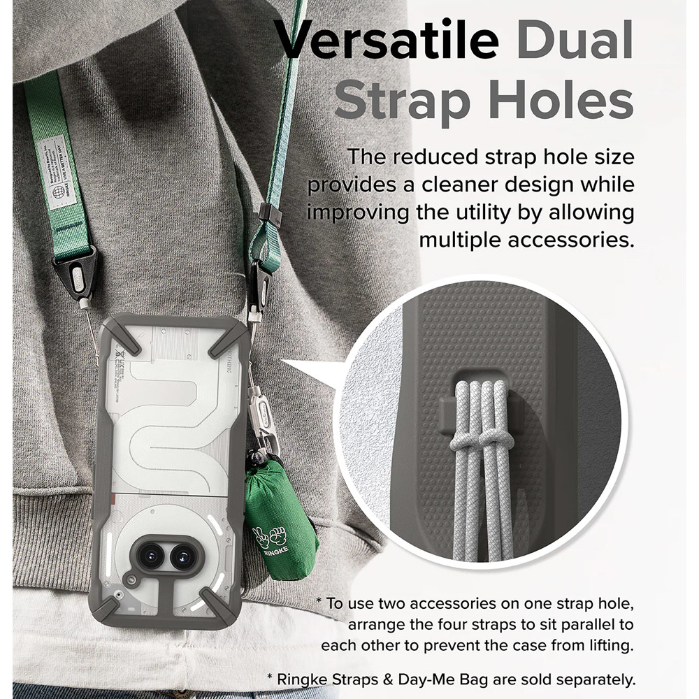 Picture of Nothing Phone 2a Case | Ringke Fusion X Hybrid Drop Protection Case for Nothing Phone 2a (Gray)