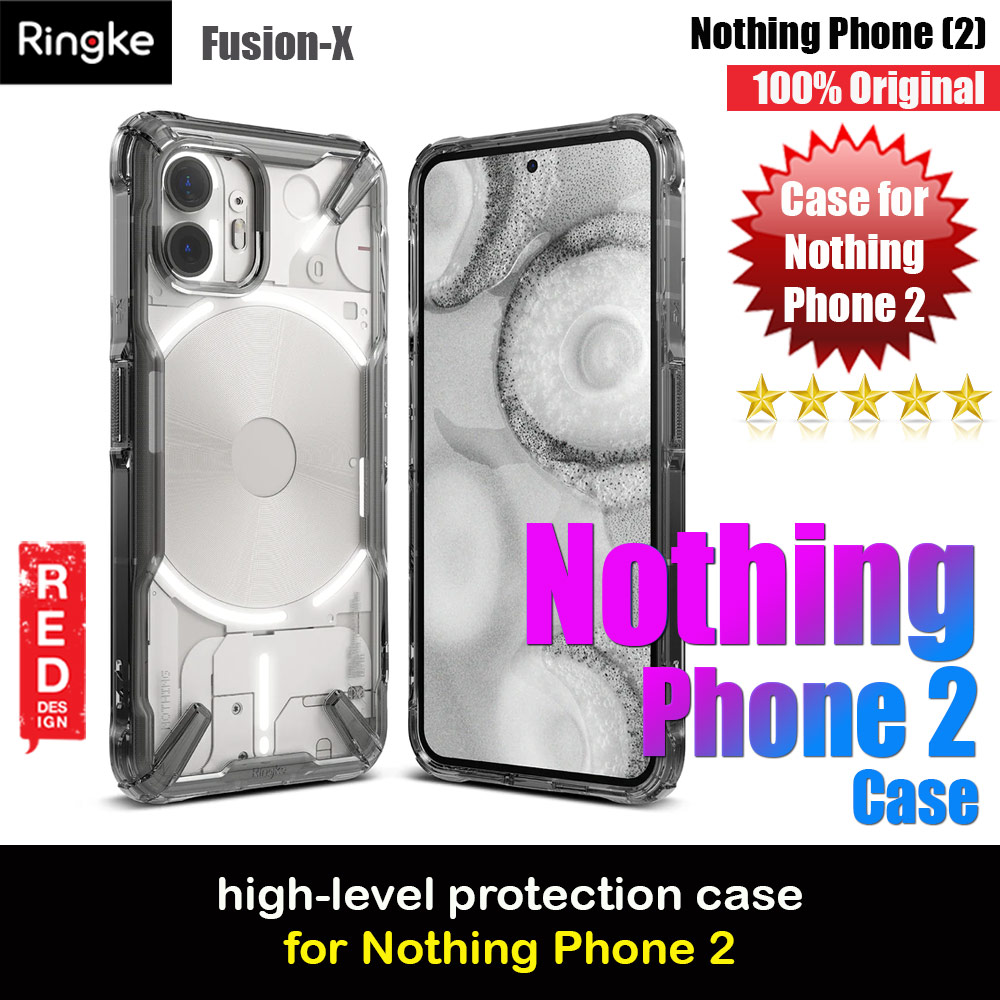 Picture of Ringke Fusion X High Level Protection Case for Nothing Phone 2  (Smoke Black) Nothing Phone 2- Nothing Phone 2 Cases, Nothing Phone 2 Covers, iPad Cases and a wide selection of Nothing Phone 2 Accessories in Malaysia, Sabah, Sarawak and Singapore 