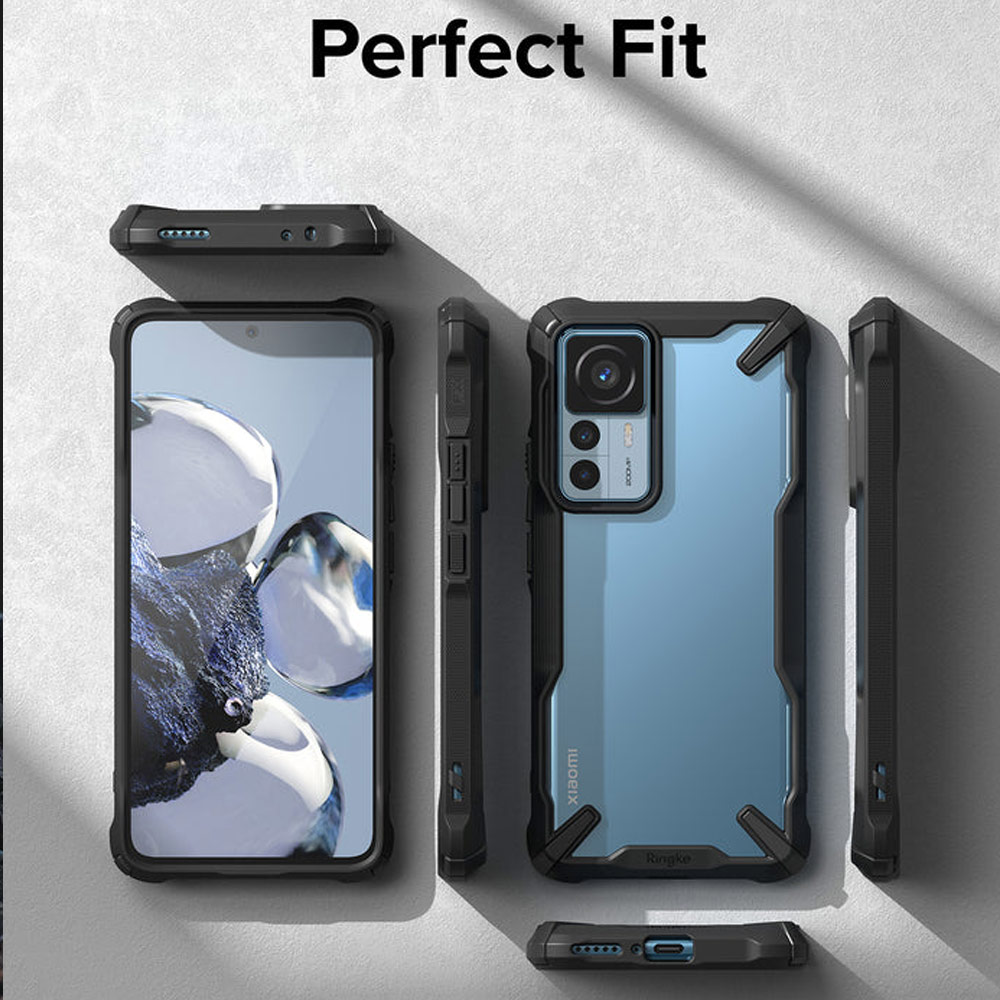 Picture of Xiaomi 12T / 12T Pro Case | Ringke Fusion X Drop Protection Case for Xiaomi Mi 12T 12T Pro (Black)