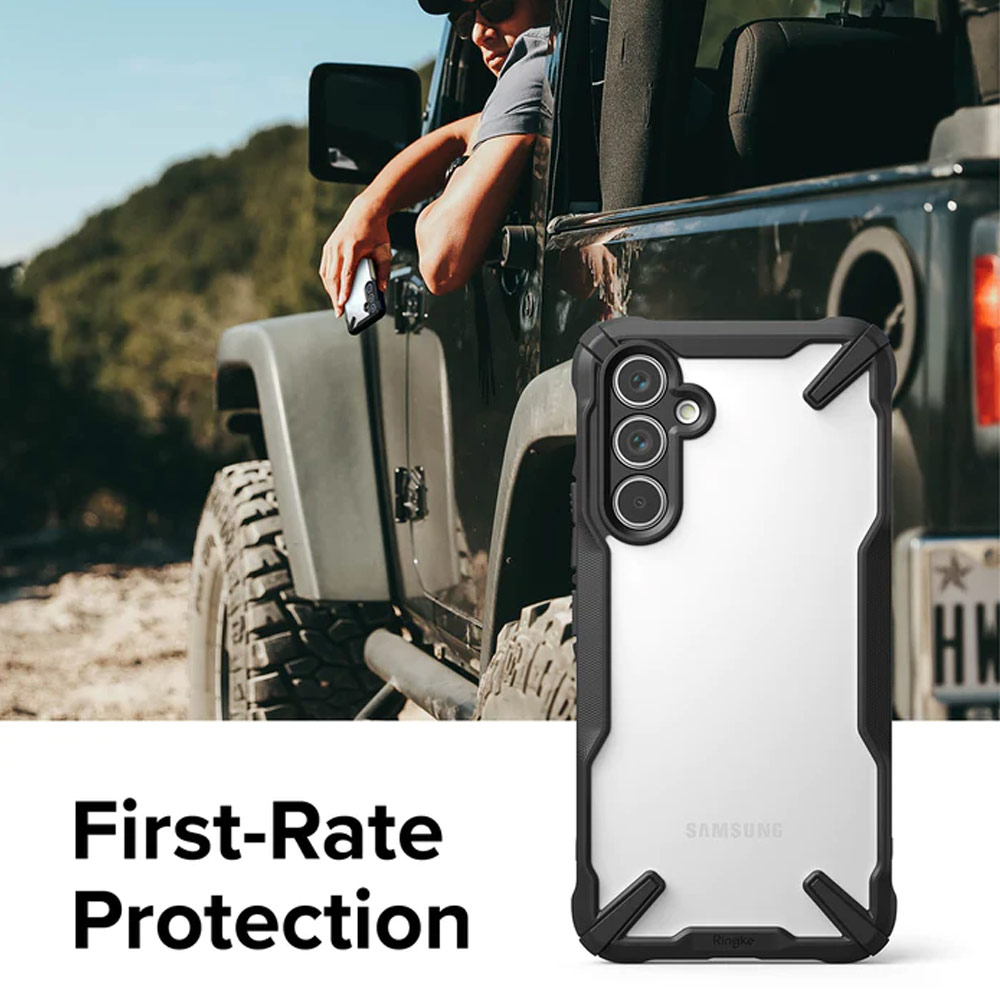 Picture of Samsung Galaxy A54 5G Case | Ringke Fusion X Solid TPU Frames Drop Protection Case for Samsung Galaxy A54 5G (Black)