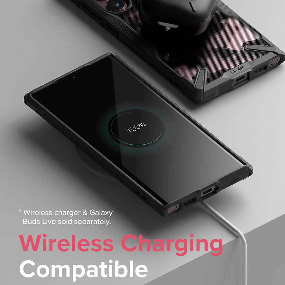 Picture of Samsung Galaxy S22 Ultra 5G 6.8 Case | Ringke Fusion X Protection Case for Samsung Galaxy S22 Ultra 6.8 (Black)