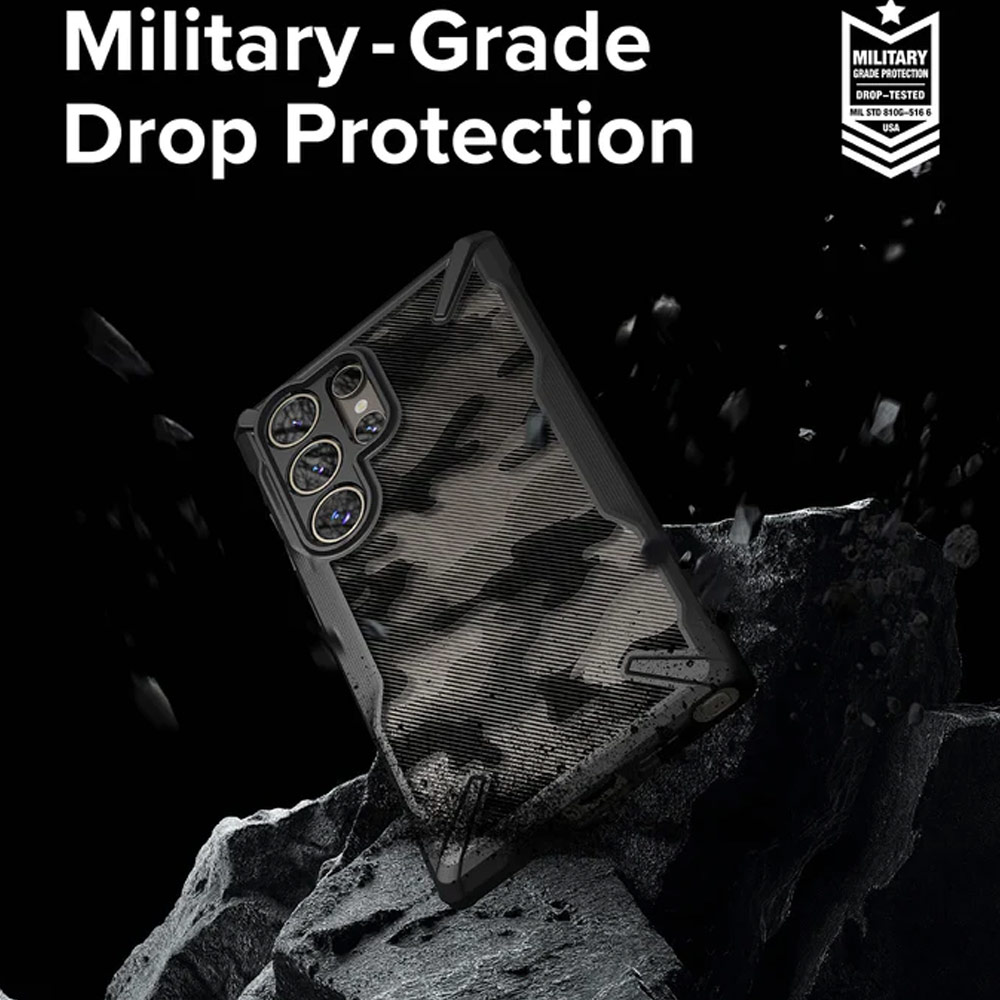 Picture of Samsung Galaxy S24 Ultra Case | Ringke Fusion X Drop Protection Case for Samsung Galaxy S24 Ultra 6.8 (Black)