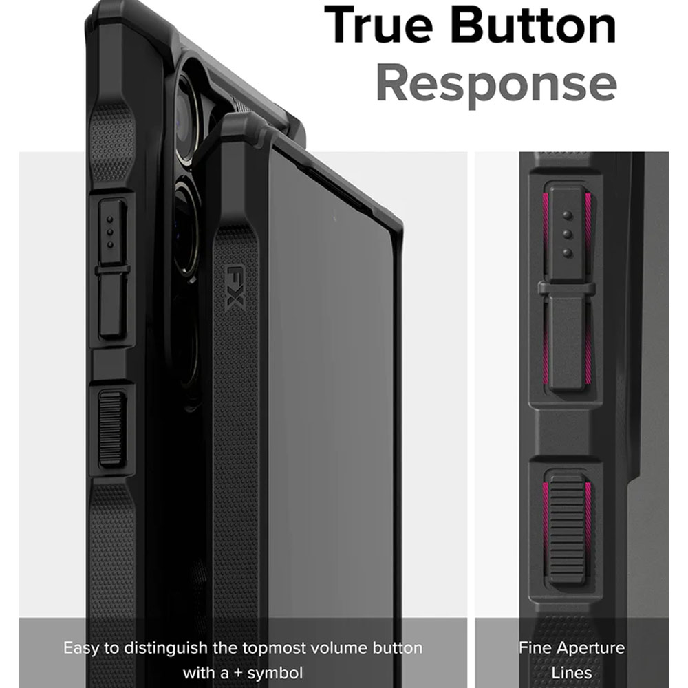 Picture of Samsung Galaxy S24 Ultra Case | Ringke Fusion X Drop Protection Case for Samsung Galaxy S24 Ultra 6.8 (Black)