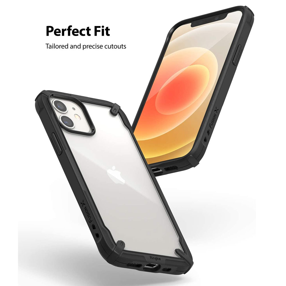 Picture of Apple iPhone 12 mini 5.4 Case | Ringke Fusion X Protection Case for Apple iPhone 12 Mini 5.4 (Black)
