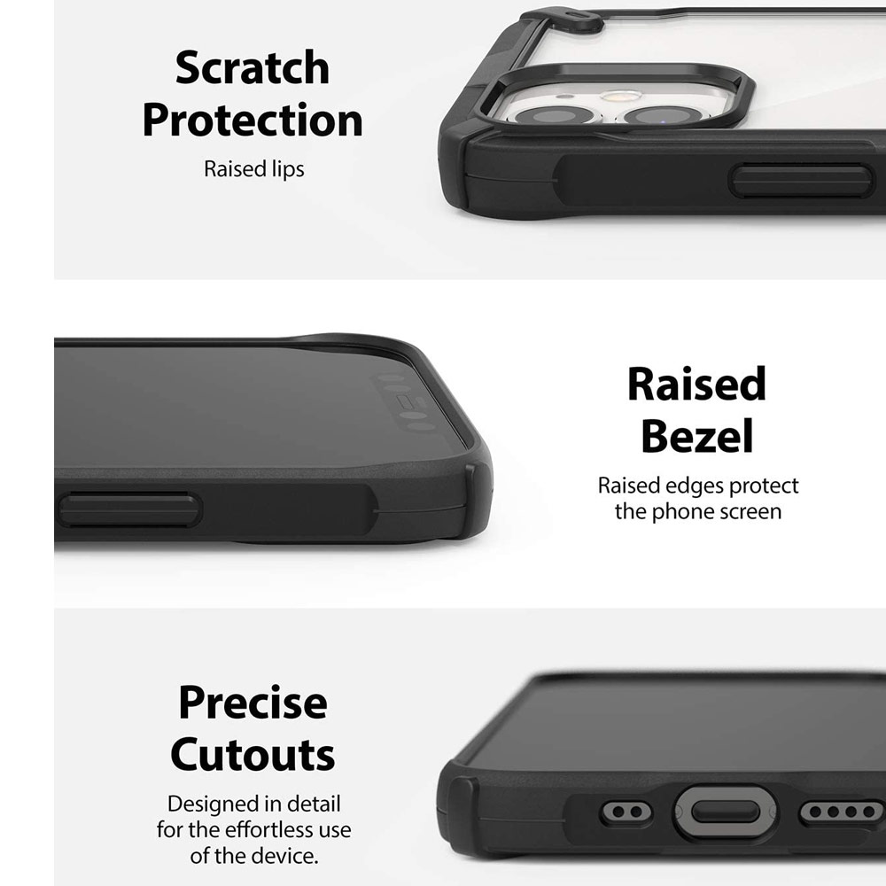Picture of Apple iPhone 12 mini 5.4 Case | Ringke Fusion X Protection Case for Apple iPhone 12 Mini 5.4 (Black)