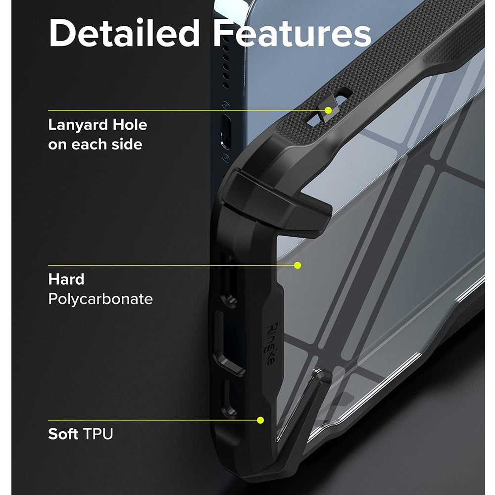 Picture of Apple iPhone 13 Pro 6.1 Case | Ringke Fusion X Protection Case for Apple iPhone 13 Pro 6.1 (Black)