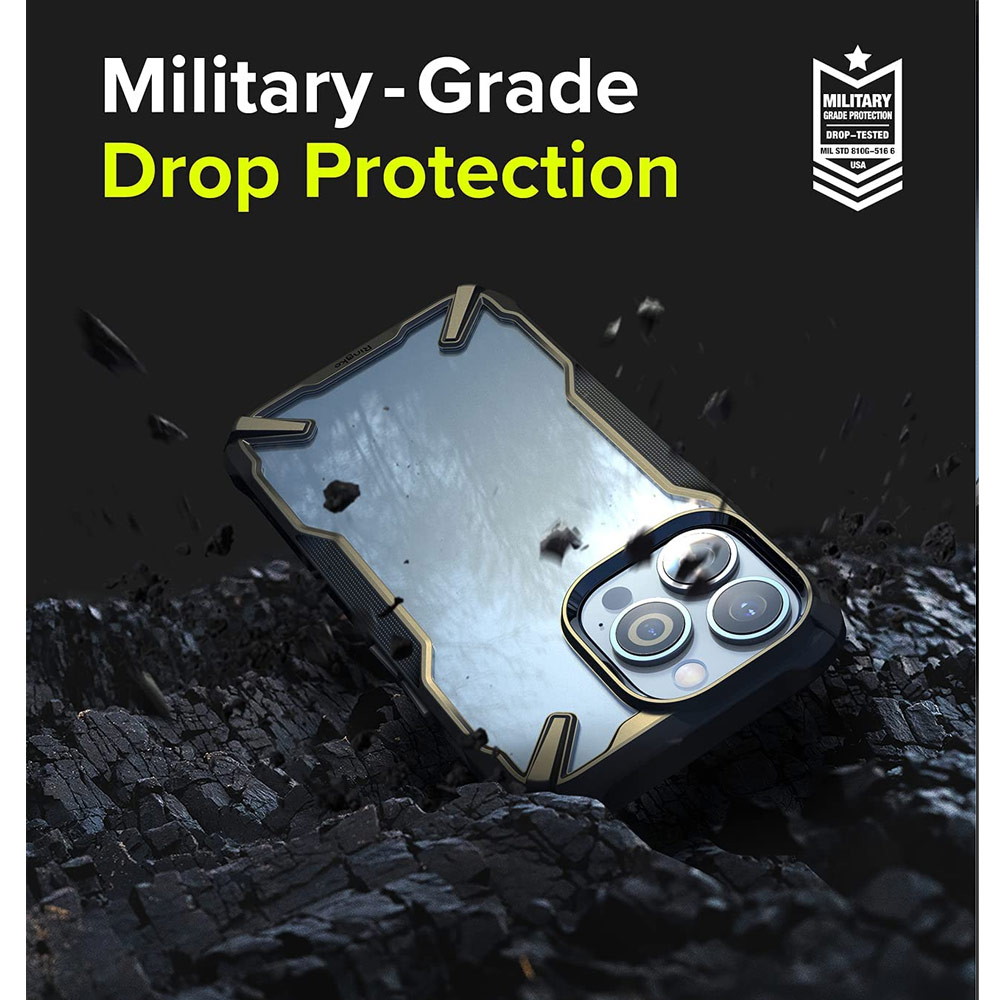 Picture of Apple iPhone 13 Pro Max 6.7 Case | Ringke Fusion X Protection Case for Apple iPhone 13 Pro Max 6.7 (Black)