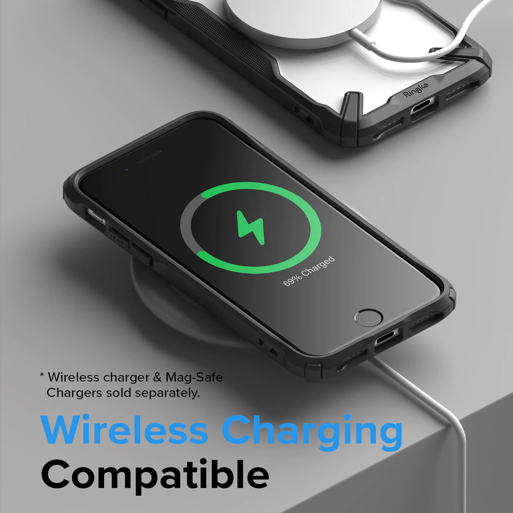 Picture of Apple iPhone 7 4.7 Case | Ringke Fusion X Drop Protection Case for iPhone SE 2020 2022 iPhone 7 iPhone 8 Case (Camo Black)