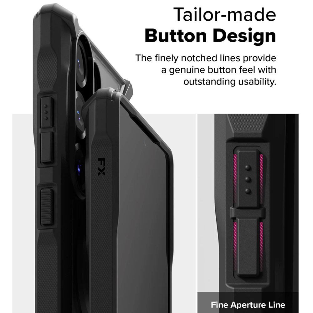 Picture of Samsung Galaxy S25 Ultra Case | Ringke Fusion X Magnetic Transparent Protection Case for Samsung Galaxy S25 Ultra (Black)