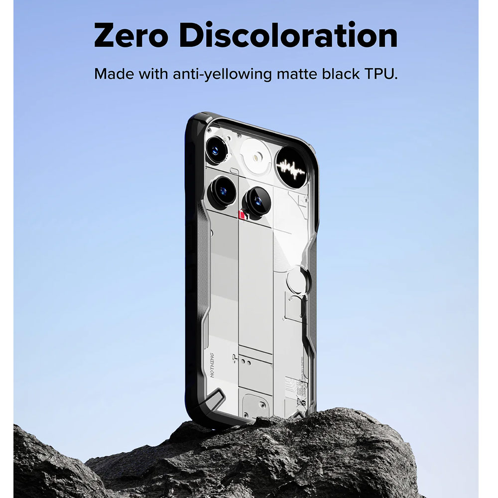 Picture of Nothing Phone 3 Case | Ringke Fusion X Hybrid Drop Protection Case for Nothing Phone 3 (Black)