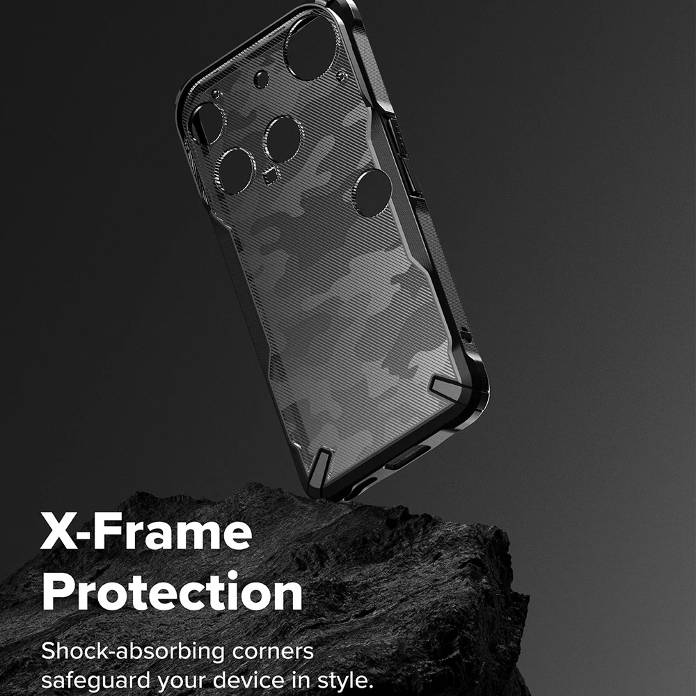 Picture of Nothing Phone 3 Case | Ringke Fusion X Hybrid Drop Protection Case for Nothing Phone 3 (Camo Black)