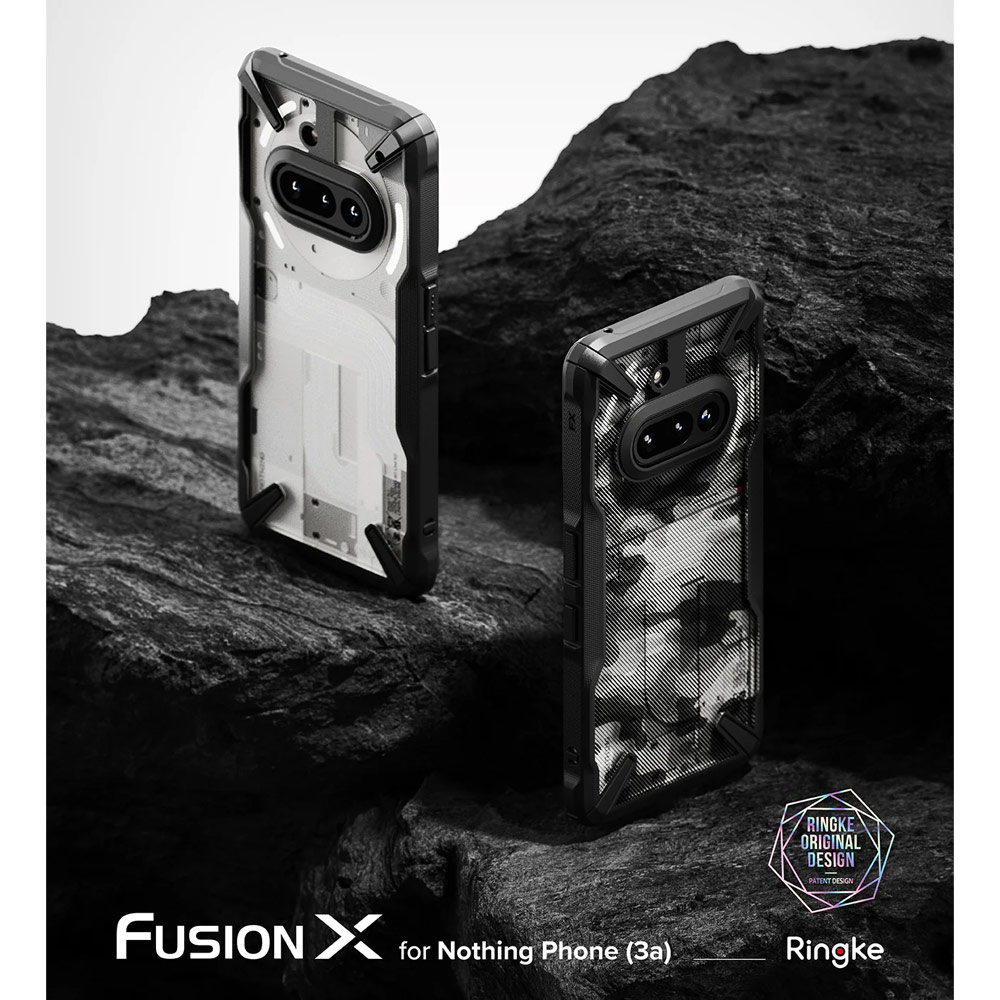 Picture of Nothing Phone 3a Case | Ringke Fusion X Hybrid Drop Protection Case for Nothing Phone 3a (Black)
