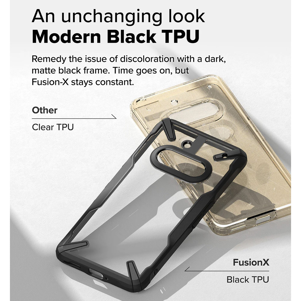 Picture of Nothing Phone 3a Case | Ringke Fusion X Hybrid Drop Protection Case for Nothing Phone 3a (Black)